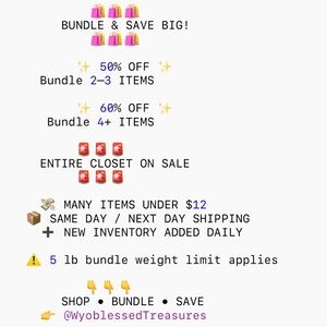 50-60% off Bundle and Save Offer